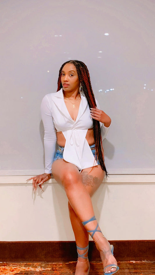 "Such A F'n Lady" Crop Blazer