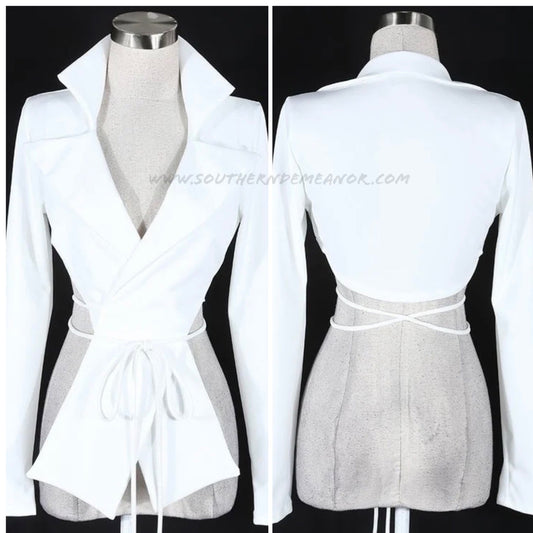 "Such A F'n Lady" Crop Blazer