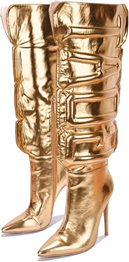 "GOAT" Over-The-Knee Boots (GOLD)